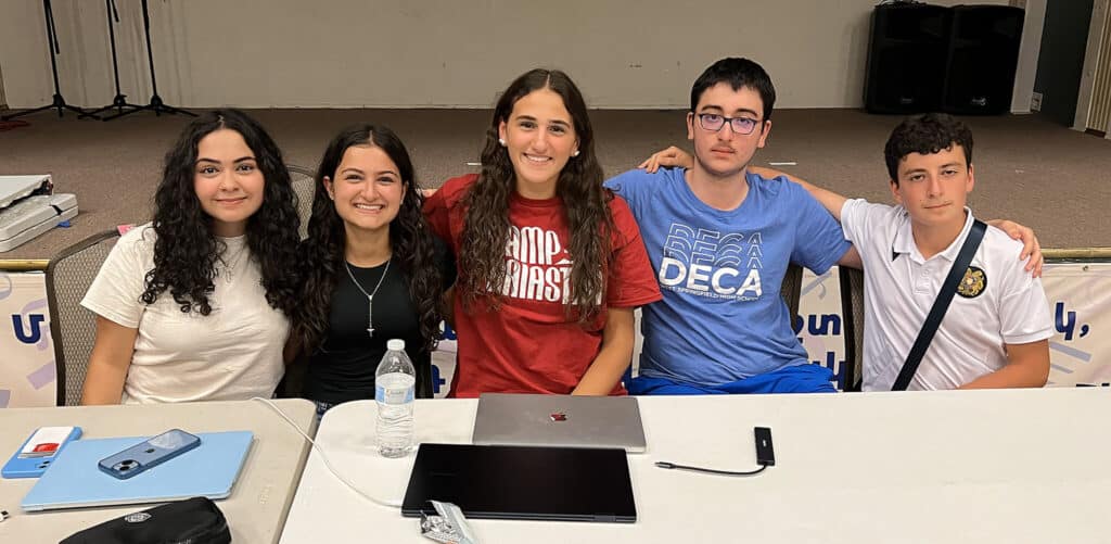 AYF D.C. “Sevan” executive members (l-r): Meghri Aguilian, Carine Markarian, Karine Najarian, Simon Soghomonian and Sevak Stepanyan
