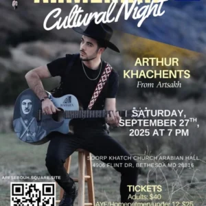 Spotlight Event - Armenian Cultural Night Arthur Khachents