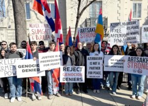 AYF D.C. “Ani” Chapter protests Azerbaijan’s genocidal legacy at embassy rally